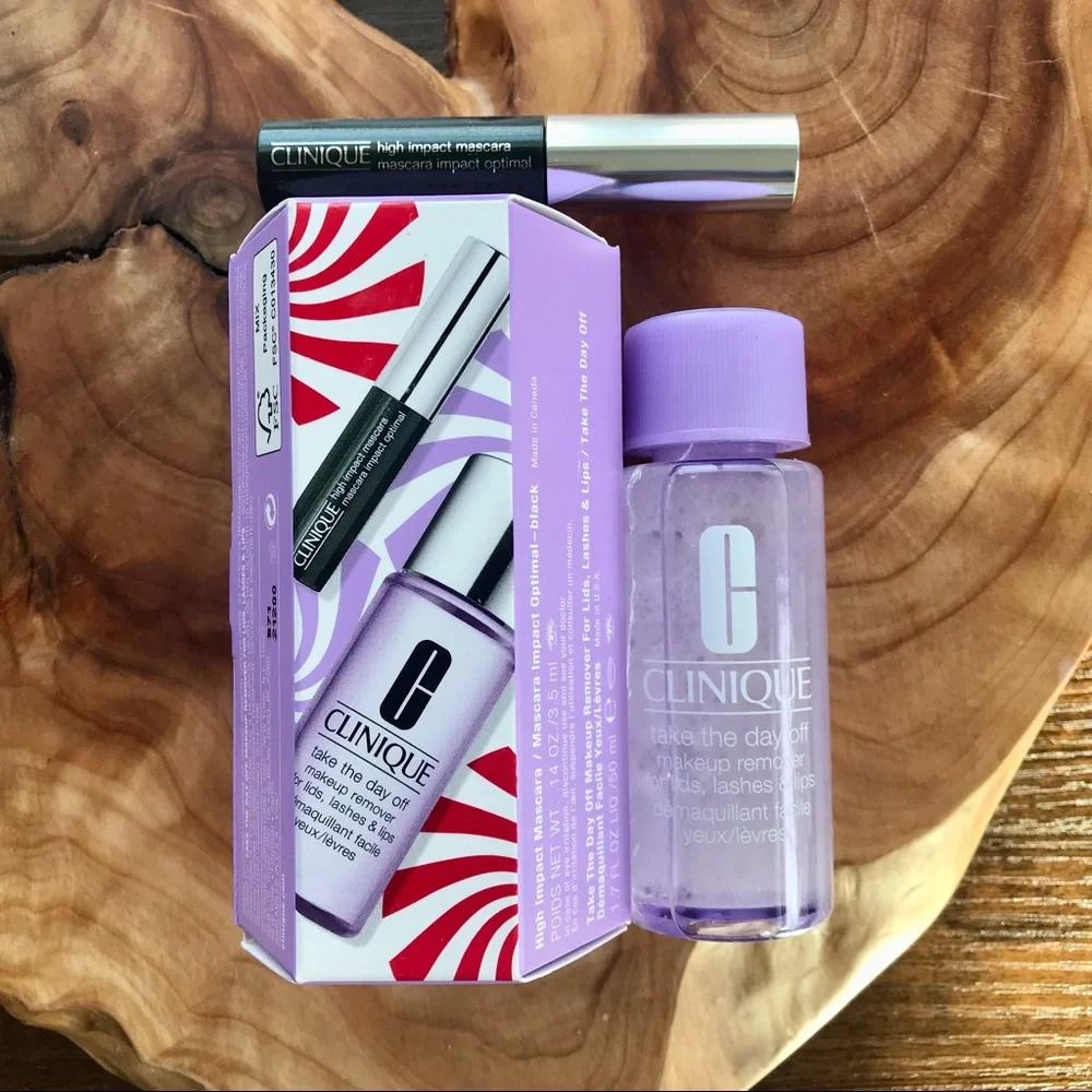 🆕Clinique Black High Impact Mascara and Take the Day Off Makeup Remover